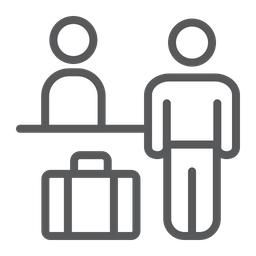 Airport Chek In  Icon