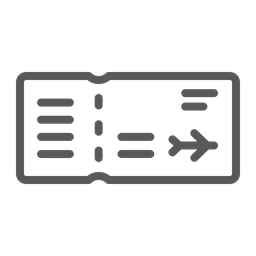 Plane Ticket  Icon