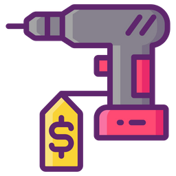 Preis der Bohrmaschine  Symbol