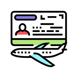 Transit Visa  Icon