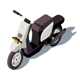 Motor Scooter  Icon