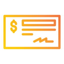 Cheque  Icon