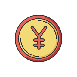 Japanese Yen Gold  Icon