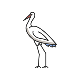 Crane Bird  Icon