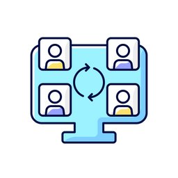 Collaboration Online Tools  Icon