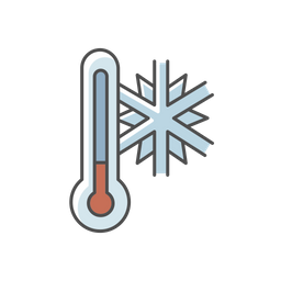 Temperatura gelada  Ícone