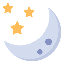 Luna creciente  Icono