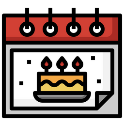 Birthday Date  Icon