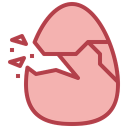 달걀이 깨졌다  아이콘