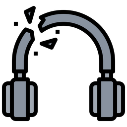 Headphone Broken  Icon