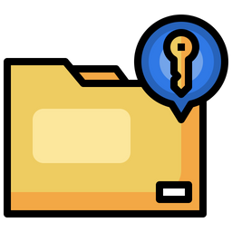 Folder Key  Icon