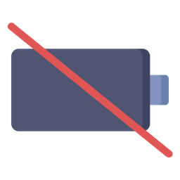 Leere Batterie  Symbol