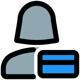 신용카드 소지자  아이콘