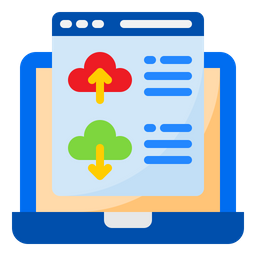 Cloud Transfer Data  Icon