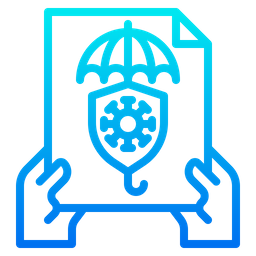 Seguro contra coronavírus  Ícone