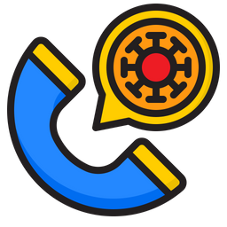 Covid Call  Icon