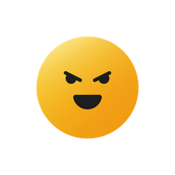 Evil Laugh Face  Icon