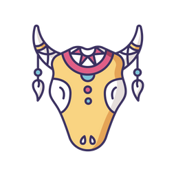 Tribal cattle head  Icon