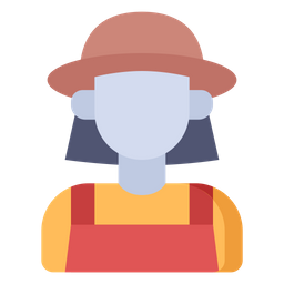 Female Farmer  Icon