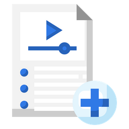 Add Video File  Icon