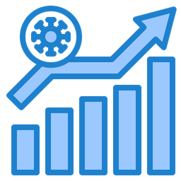 Gráfico de crescimento corona  Ícone