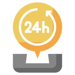 24 Hours Support  Icon