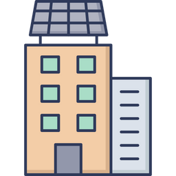 Painel solar para apartamento  Ícone