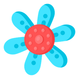 Blue Daisy  Icon