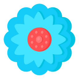 Blue Calendula  Icon