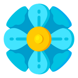 Blaue Butterblume  Symbol