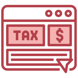 Online Tax  Icon