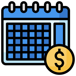 Financial Month  Icon