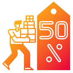 50 Prozent Rabatt  Symbol