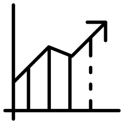 Zunehmendes Diagramm  Symbol