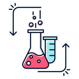 Chemical Reaction In Lab Flask  Icon