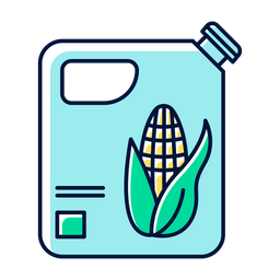 Plastic Bottle Of Corn Oil  Icon