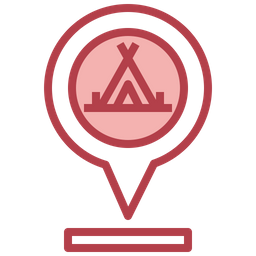 Camping Destination  Icon