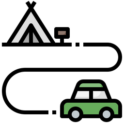 Campsite Route  Icon