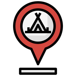 Camping Destination  Icon