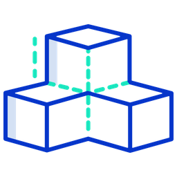 3 D-Würfel  Symbol