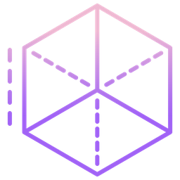 3D 육각형  아이콘