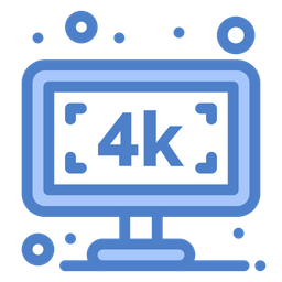 4 K Fernseher  Symbol