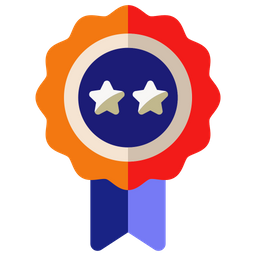 2 Star Badge  Icon