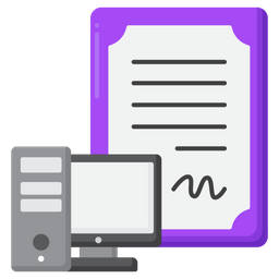 Contract Paper  Icon