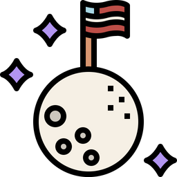 Flag On The Moon  Icon