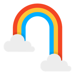 Wolke regenbogen  Symbol