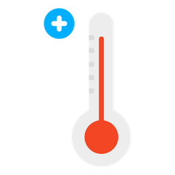 Temperatur hinzufügen  Symbol