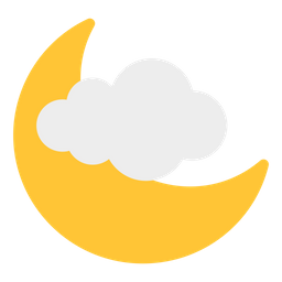 Bewölkte Nacht  Symbol