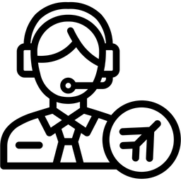 Flugdienstberater  Symbol