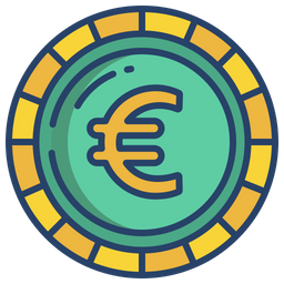 Euro Coin  Icon